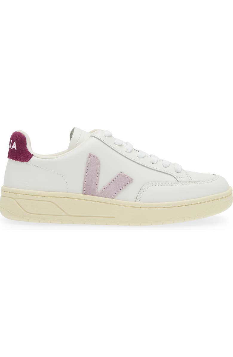 Veja V-12 Sneaker, Alternate, color, Extra-White Parme Magenta