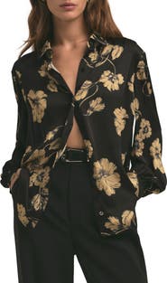 Favorite Daughter The Lanie Floral Oversize Button-Up Shirt