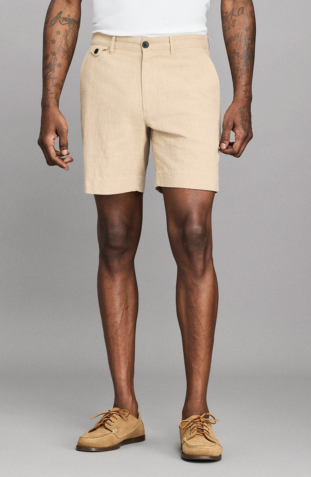 Moore Slub Cotton Shorts - image 3