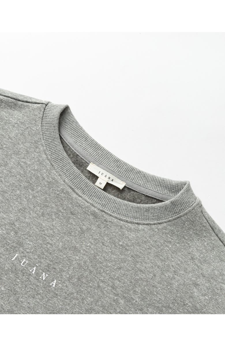 JUANA Off Hours Crewneck Sweater, Alternate, color, Gray