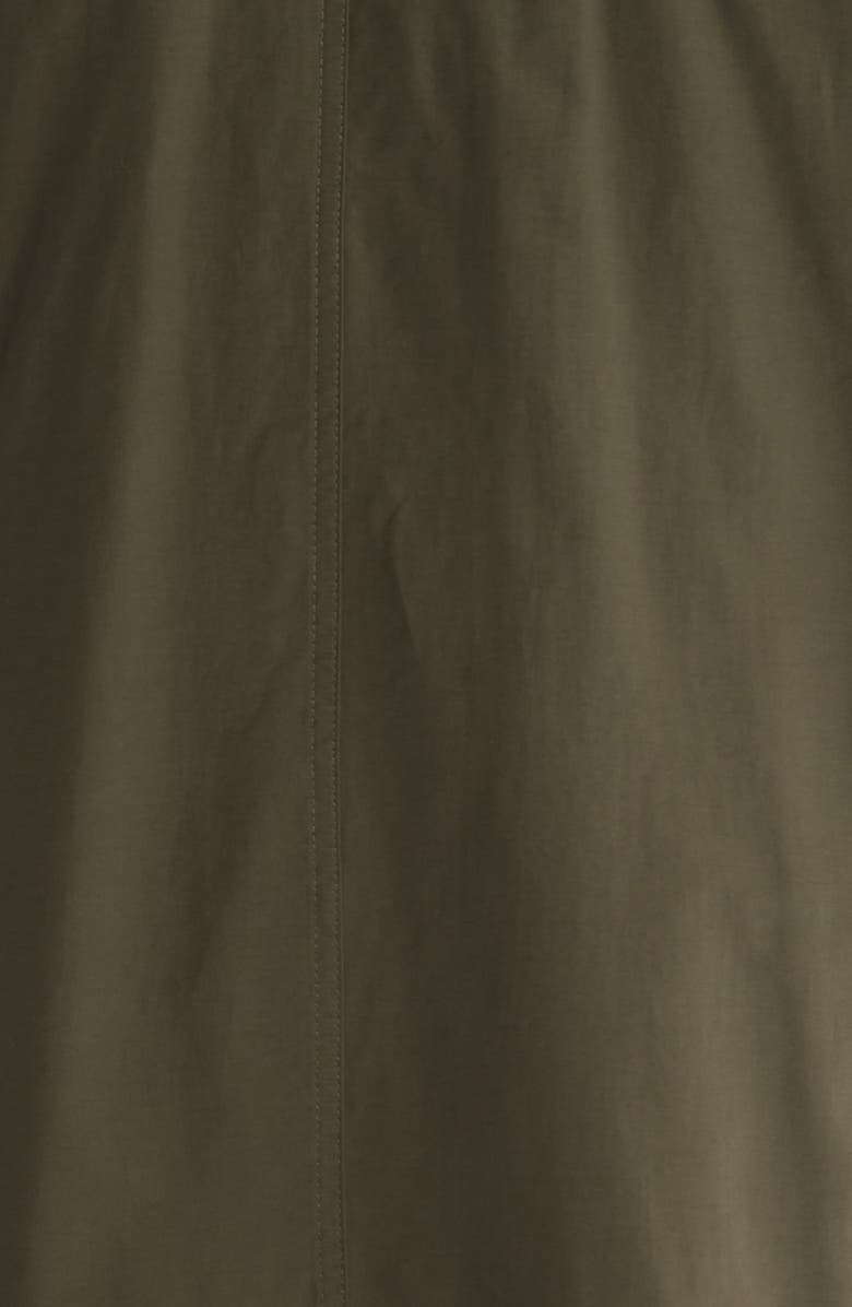 Eileen Fisher Stand Collar Organic Cotton & Recycled Nylon Long Coat, Alternate, color,