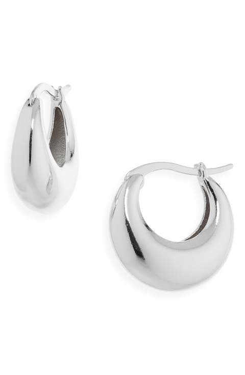 Demi Fine Dome Hoop Earrings