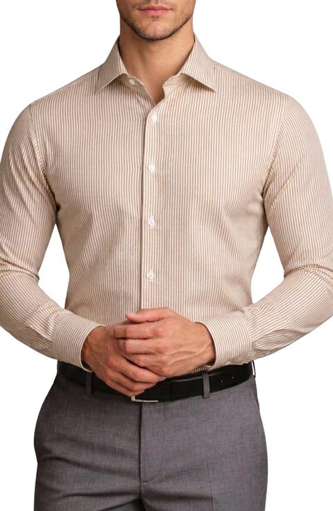 Vertical Stripe Dress Shirt