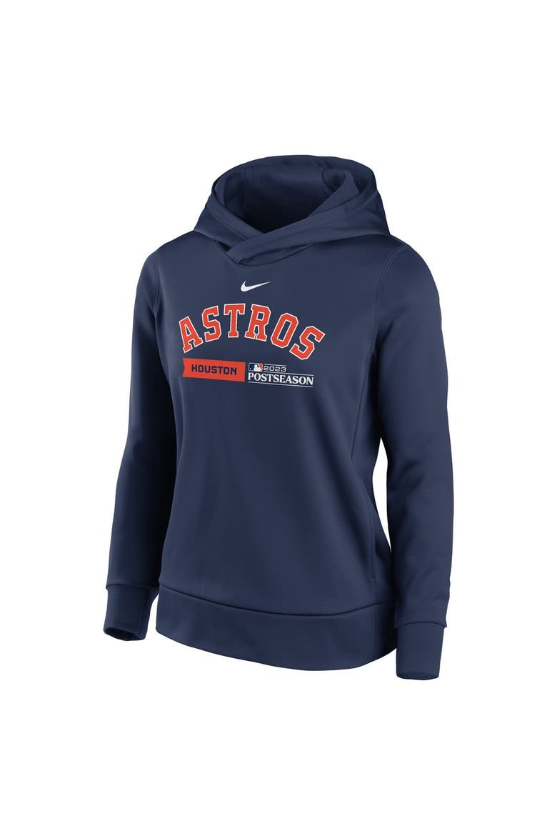 Women's Nike  Navy Houston Astros 2023 Postseason Authentic Collection Dugout Fleece Pullover Hoodie, Alternate, color, Navy