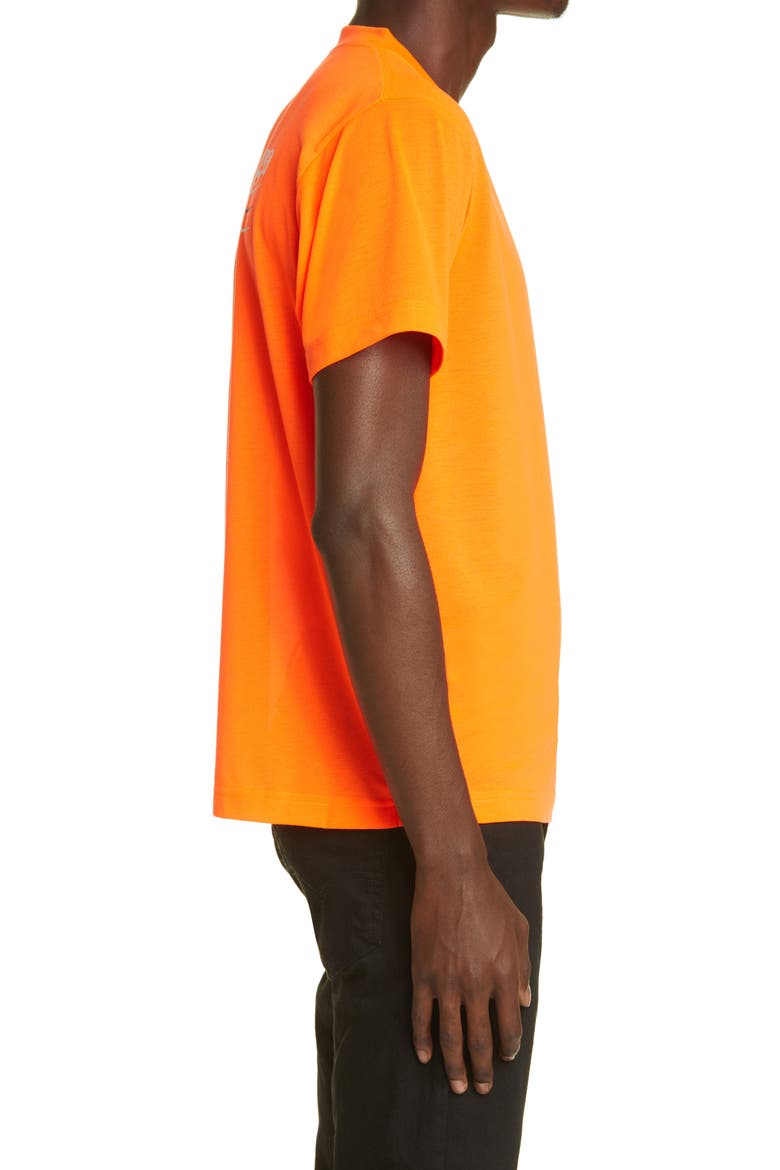 Campaign Logo Small Fit Graphic Tee, Alternate, color, FLUO O/ WHITE/ BLUE