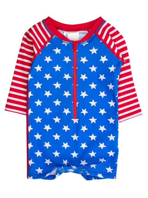 Boys Long Sleeve One Piece Rash Guard