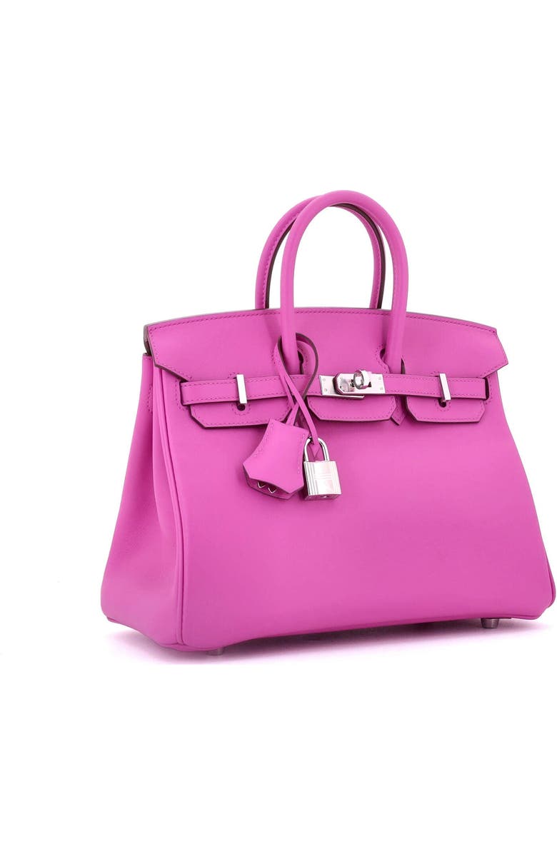Pre-Owned Hermes Birkin Handbag Pink Swift with Palladium Hardware 25, Alternate, color, Magnolia