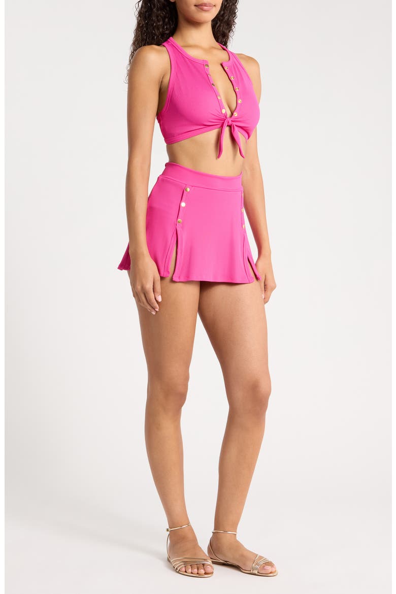 Amy Swim Cover-Up Skirt, Alternate, color, DRAGON FRUIT