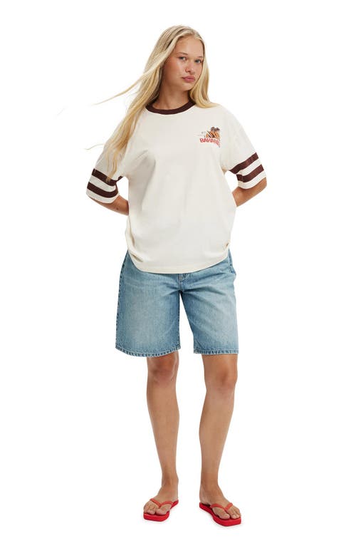 Cotton On The Boxy Graphic Tee In 79 Bahamas Porcelain