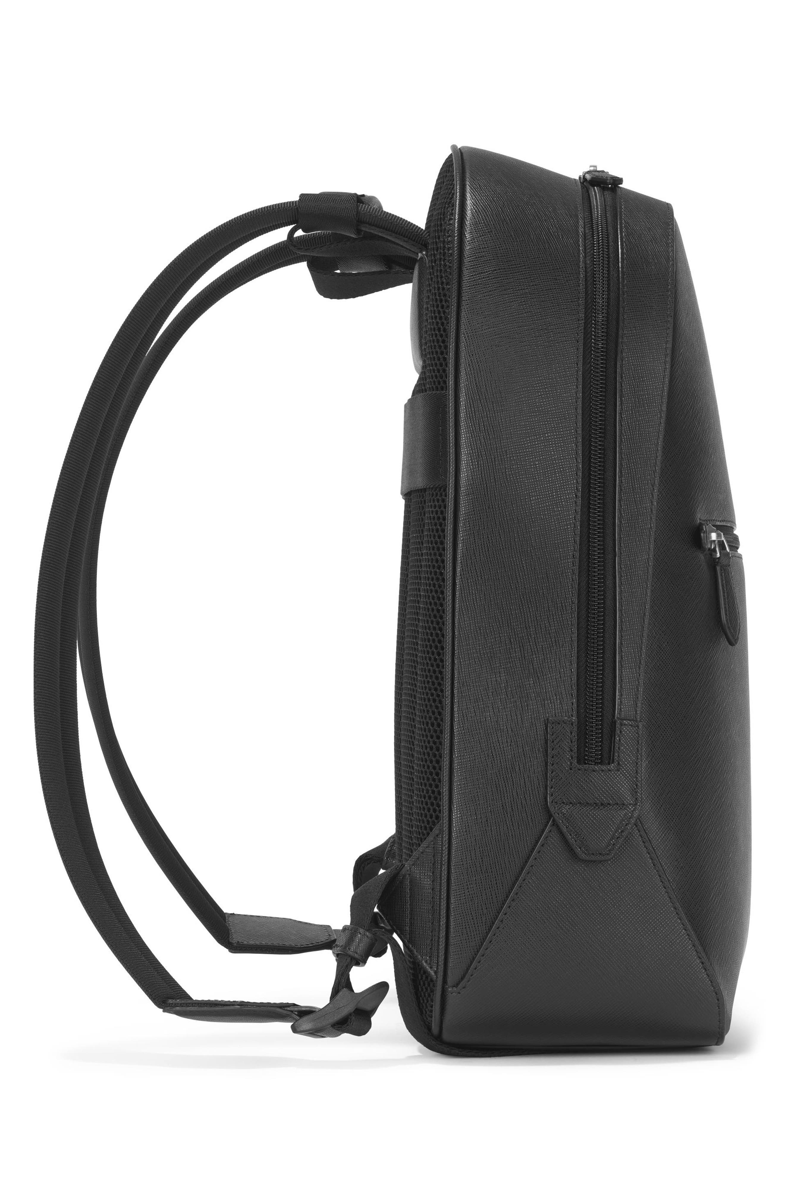 Montblanc Small Sartorial Leather Backpack, Alternate, color, 