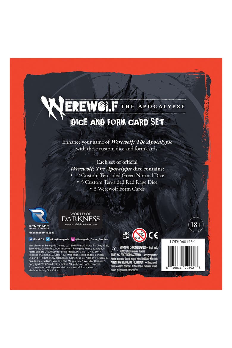 Werewolf The Apocalypse 5th Edition Roleplaying Game, Alternate, color, Multicolored
