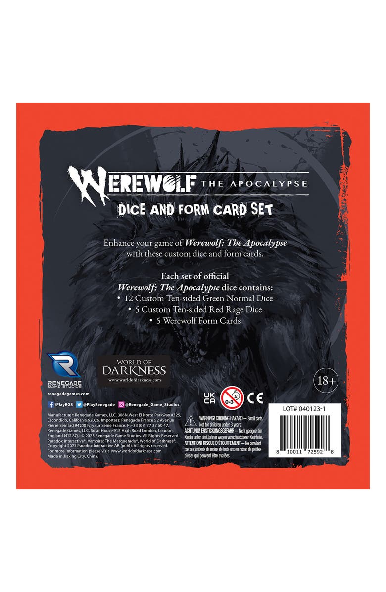 Renegade Game Studios Werewolf The Apocalypse 5th Edition Roleplaying Game, Alternate, color, Multicolored