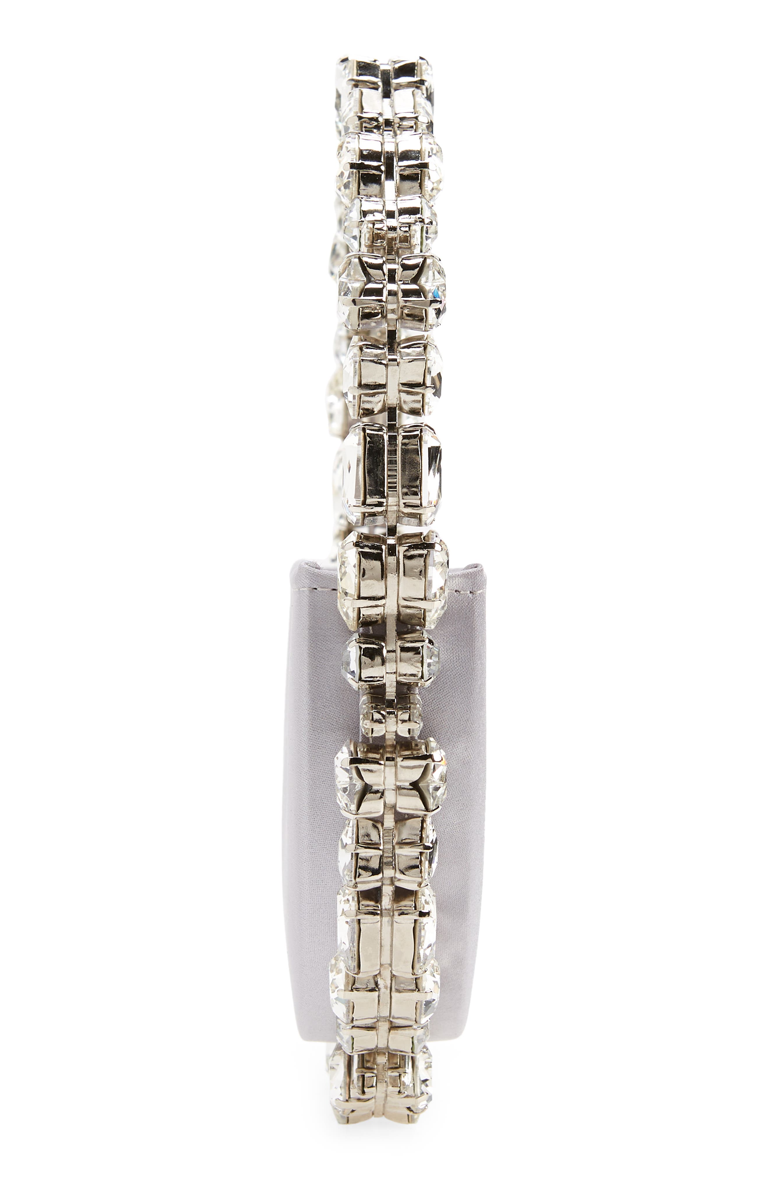 L’alingi Eternity Crystal Top Handle Bag, Alternate, color, Silver