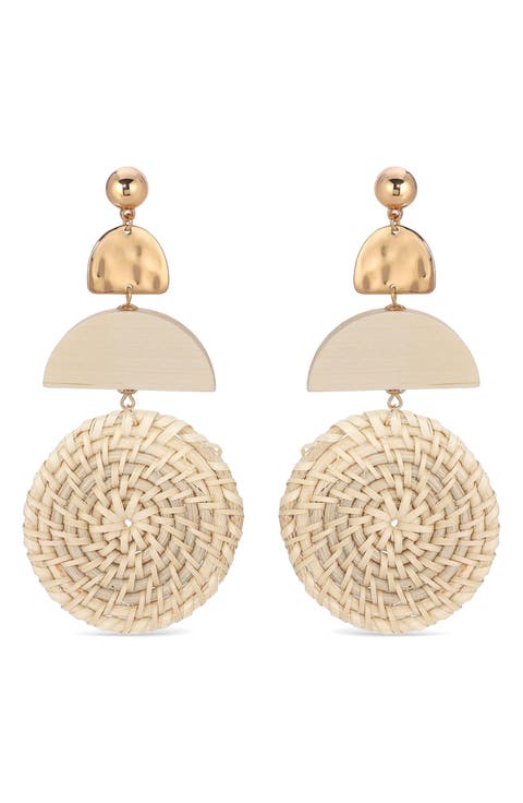 Raffia Drop Earrings