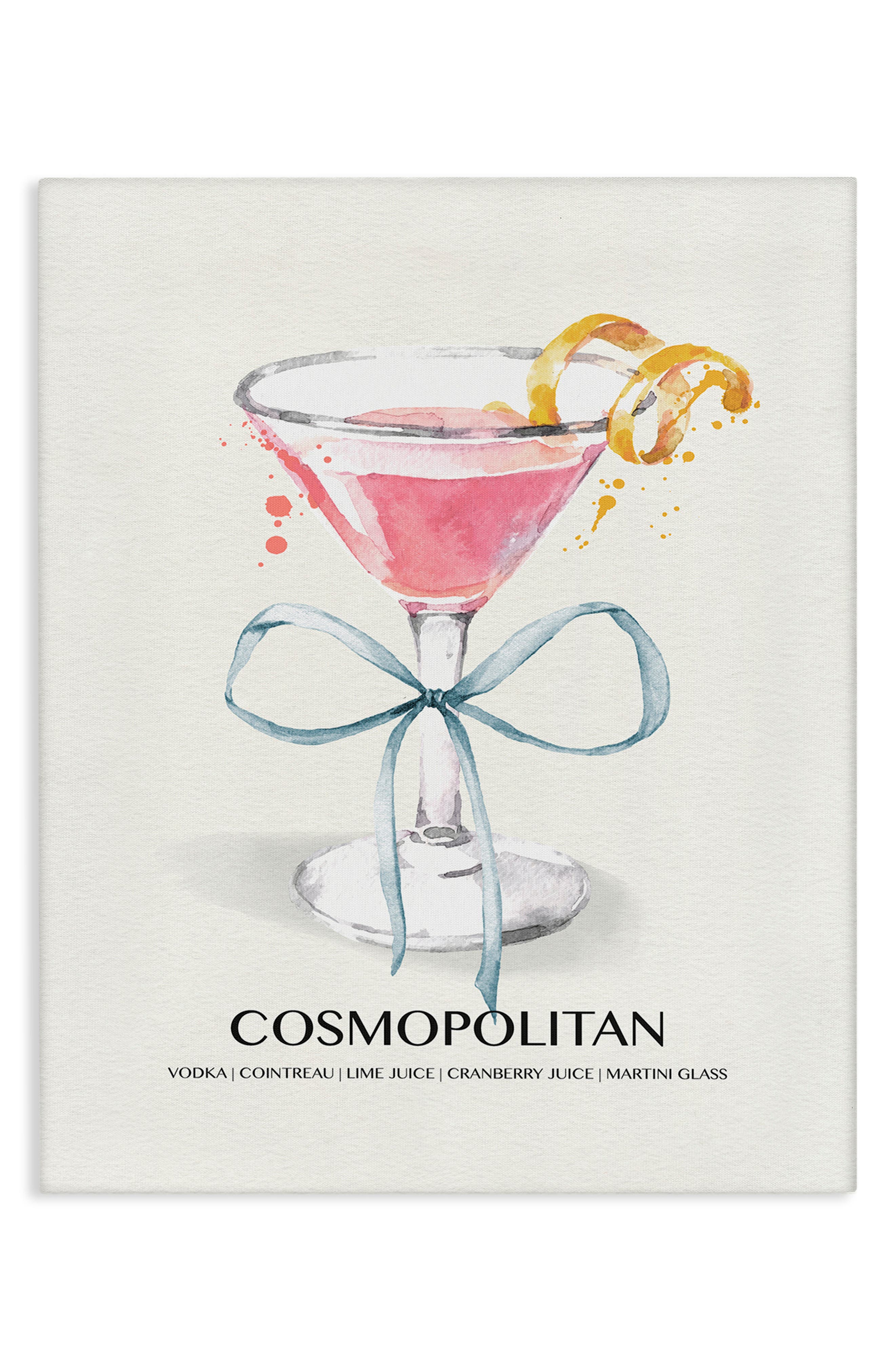 Stupell Industries Cosmo Bow Framed Canvas Wall Art