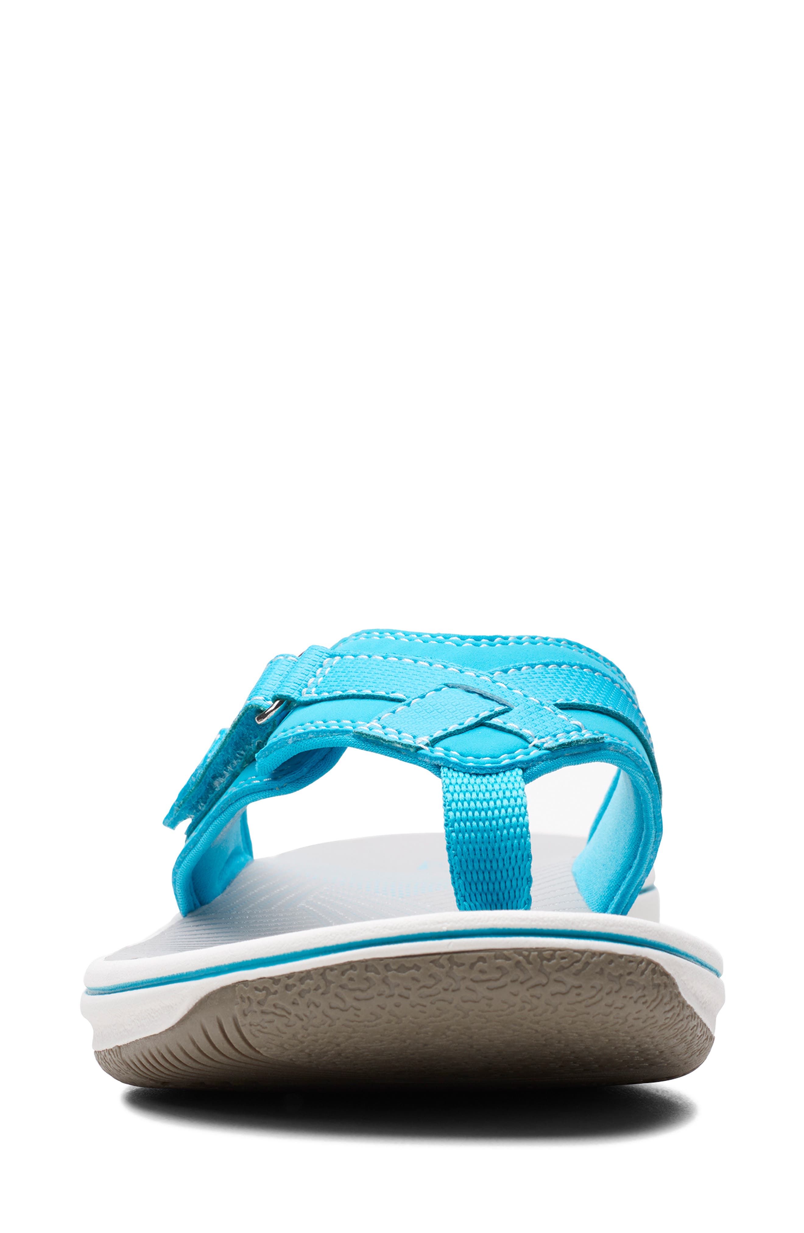 Clarks<sup>®</sup> Breeze Sea Flip Flop Sandal, Alternate, color, Aqua Synth