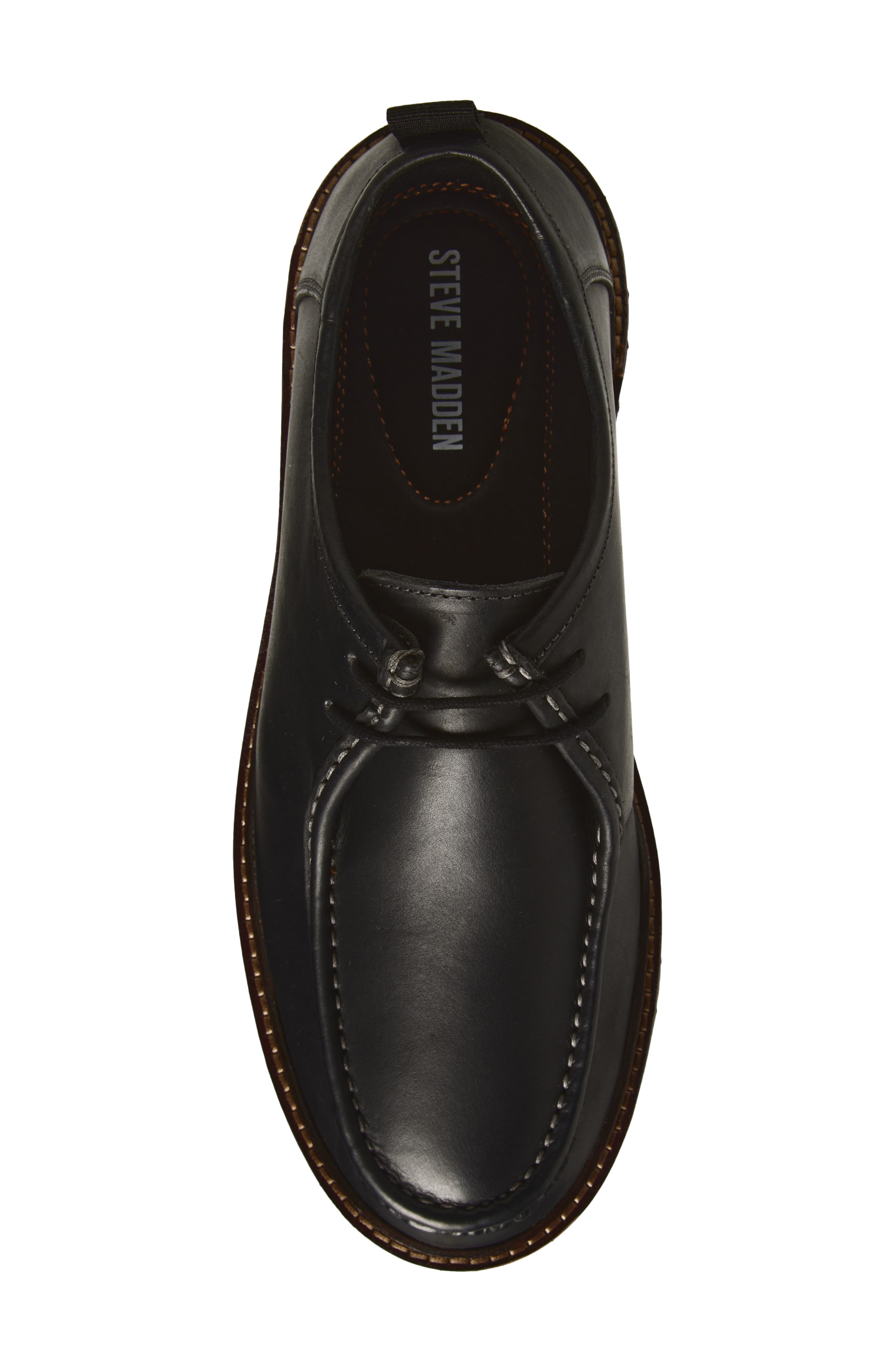 Steve Madden Tunis Derby, Alternate, color, Black Cow Oiled Nubuck