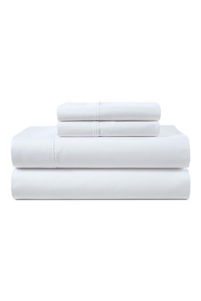 500 Thread Count Tencel Sheet Set, Main, color, WHITE
