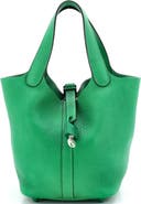 Pre-Owned Hermes Monochrome Picotin Lock Bag Clemence PM