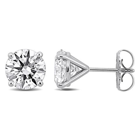 4 CTW Lab-Grown Diamond Stud Earrings 14k