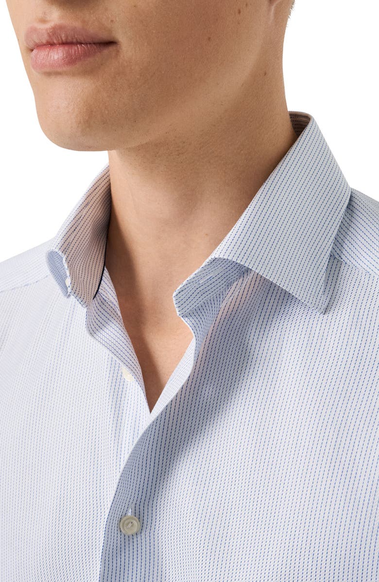Eton Contemporary Fit Semi Solid Dress Shirt, Alternate, color, Light Blue