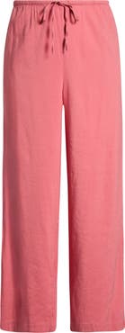 Nordstrom Wide Leg Linen Blend Pants