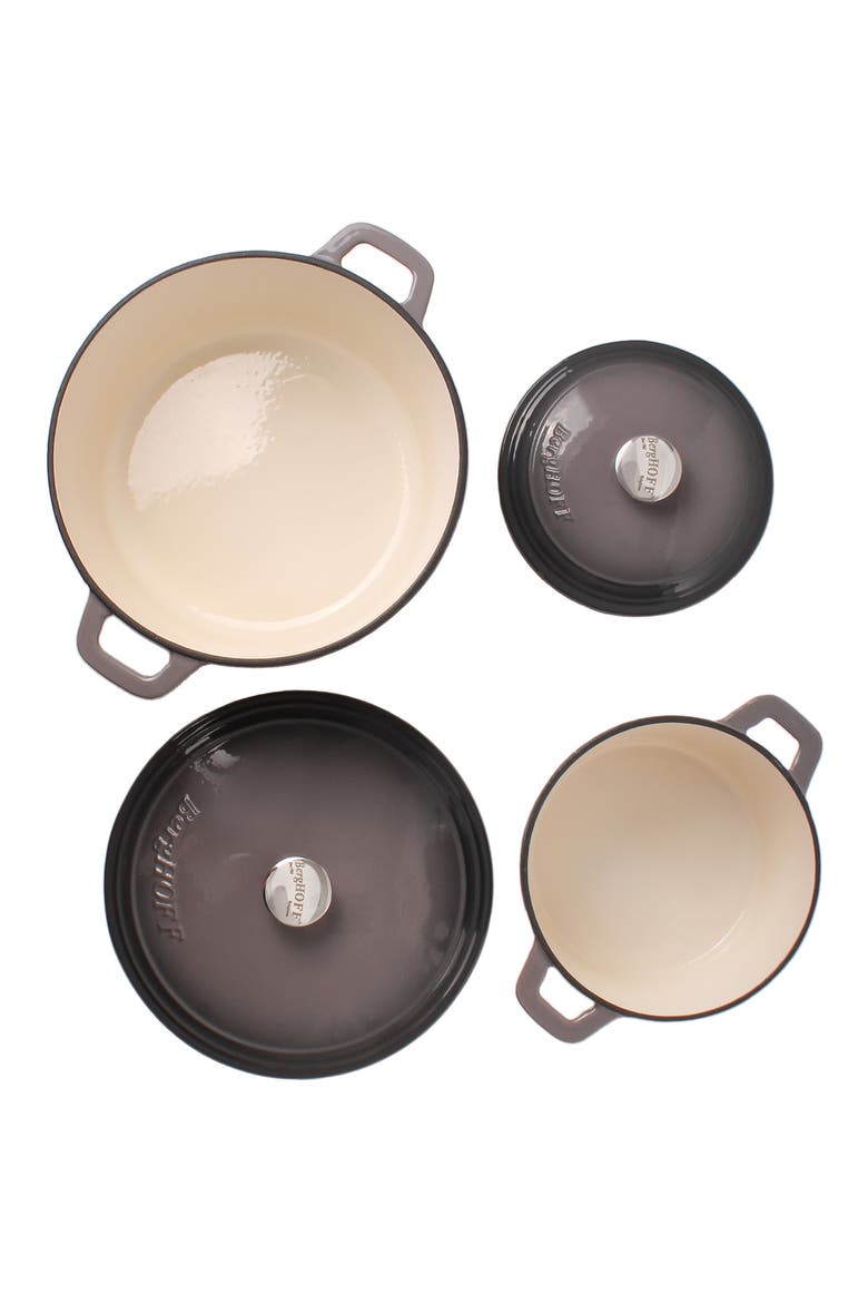 International 4pc Cast Iron 3qt Set, Alternate, color, GREY
