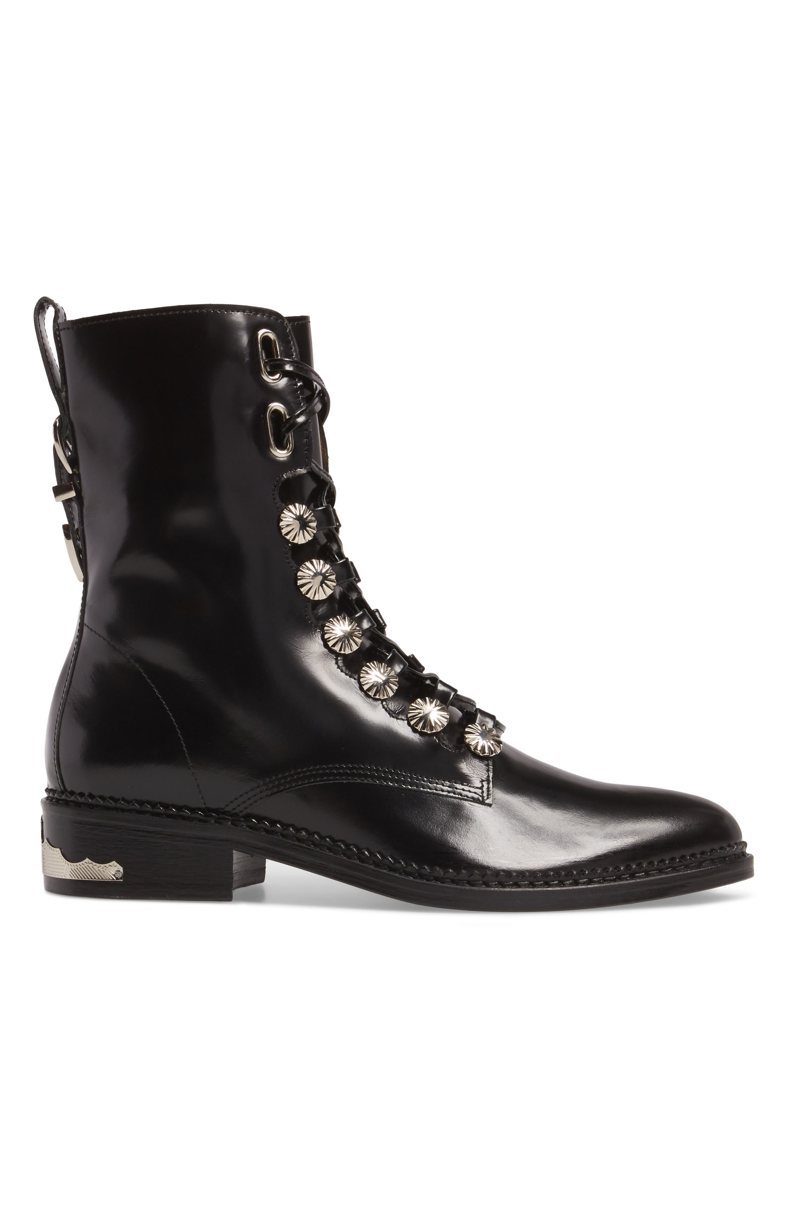 Toga Pulla Embellished Lace-Up Boot, Alternate, color, 