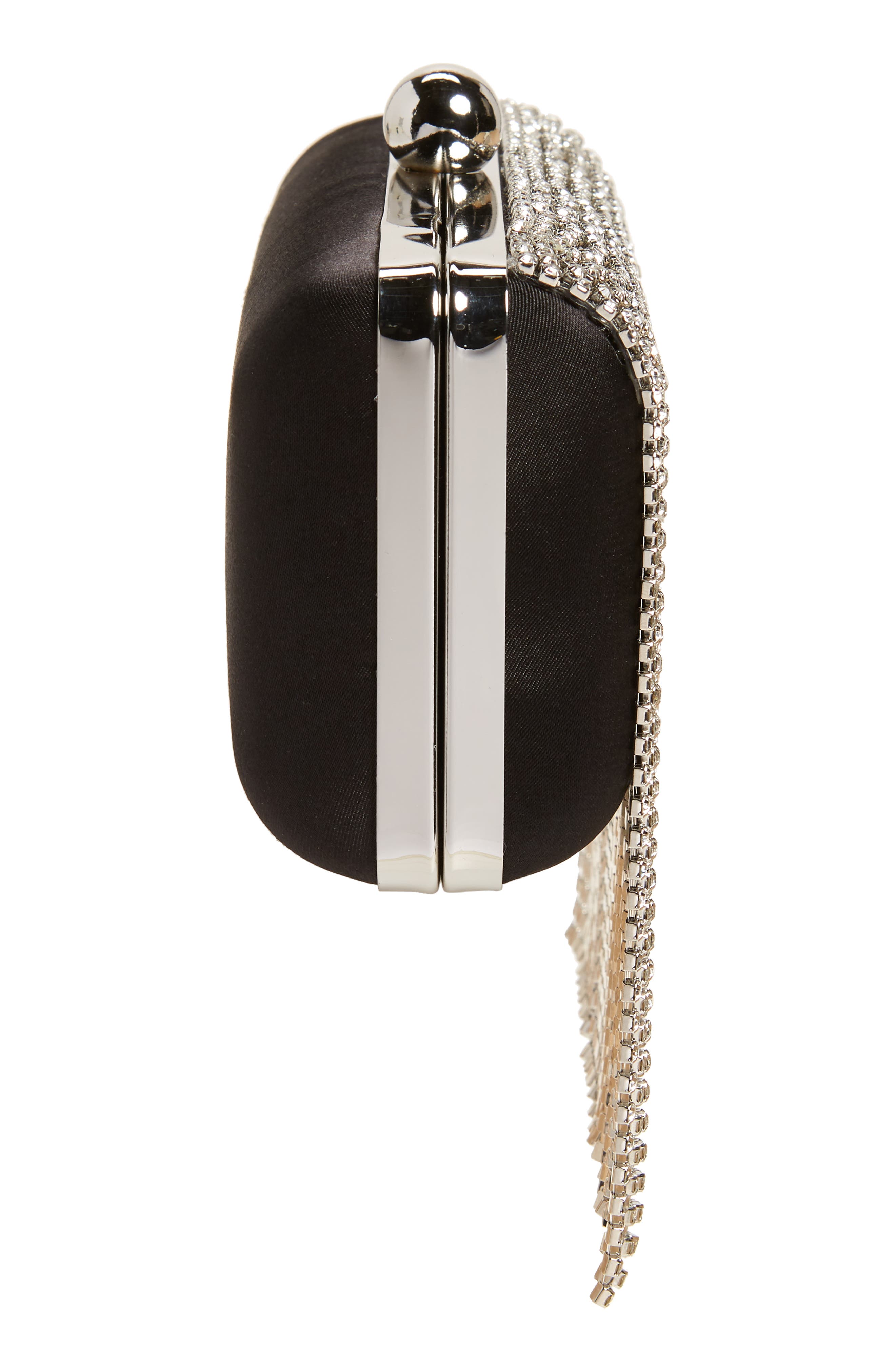 Nordstrom Crystal Fringe Box Clutch, Alternate, color, 