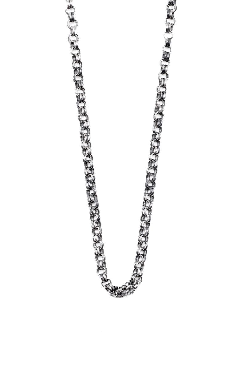 Serge DeNimes Men's Silver Maille Chain Necklace, Main, color, 