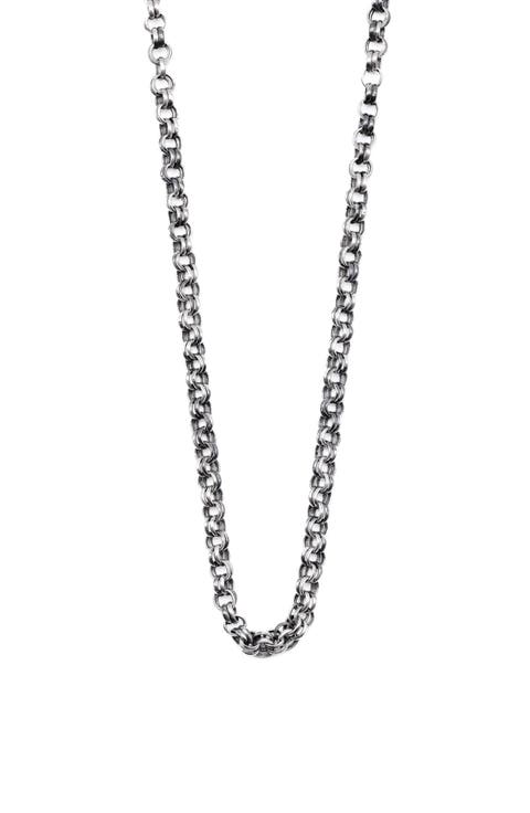 Men's Silver Maille Chain Necklace