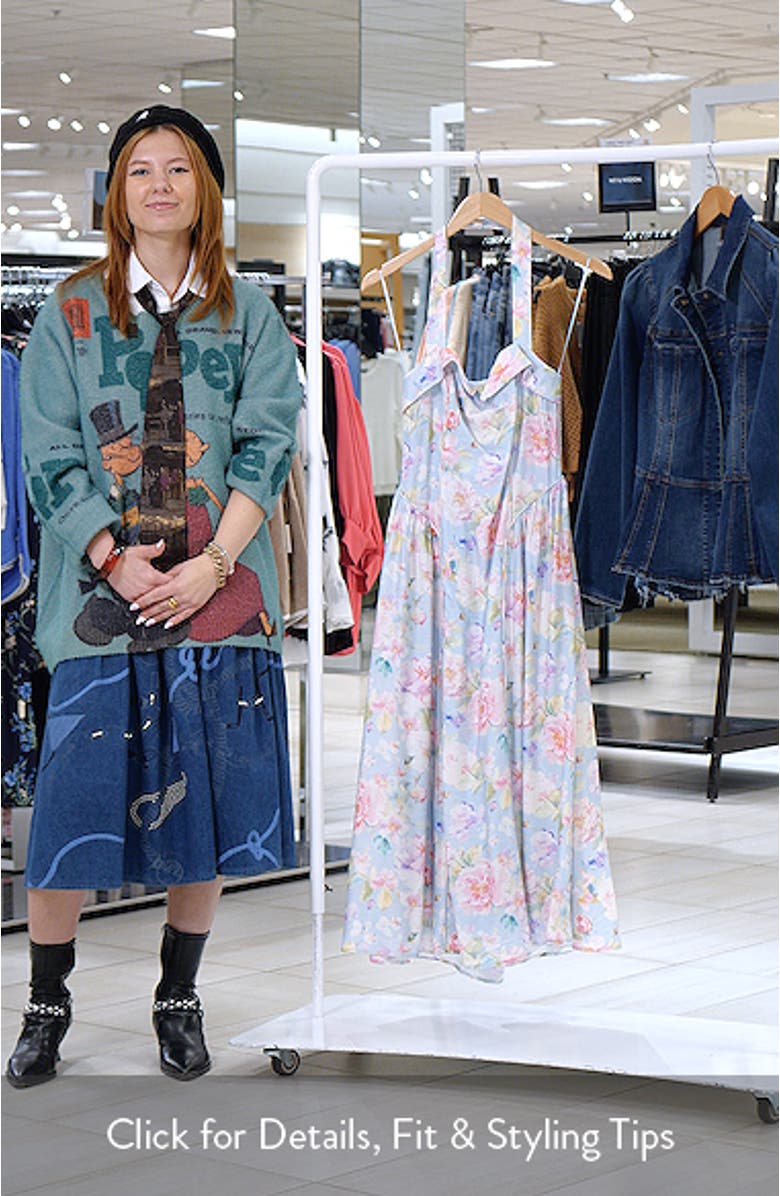 Marianna Halter Midi Dress, sales video thumbnail