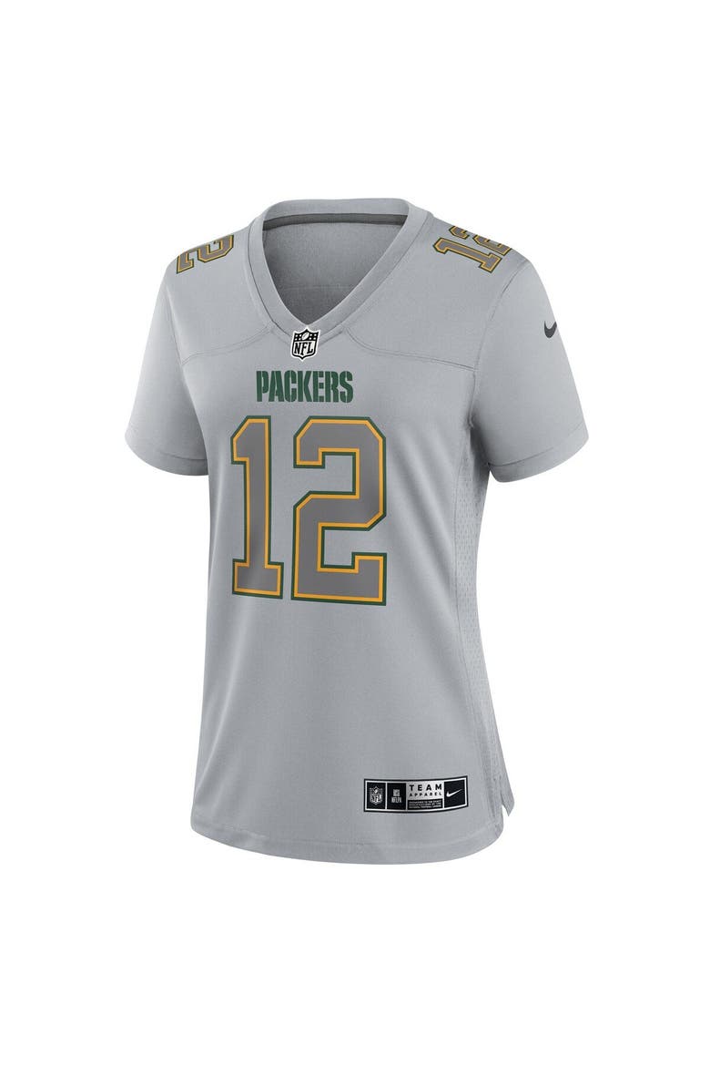 Women's Nike Aaron Rodgers Gray Green Bay Packers Atmosphere Fashion Game Jersey, Alternate, color, Gray