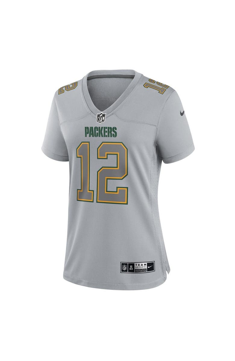 Nike Women's Nike Aaron Rodgers Gray Green Bay Packers Atmosphere Fashion Game Jersey, Alternate, color, 