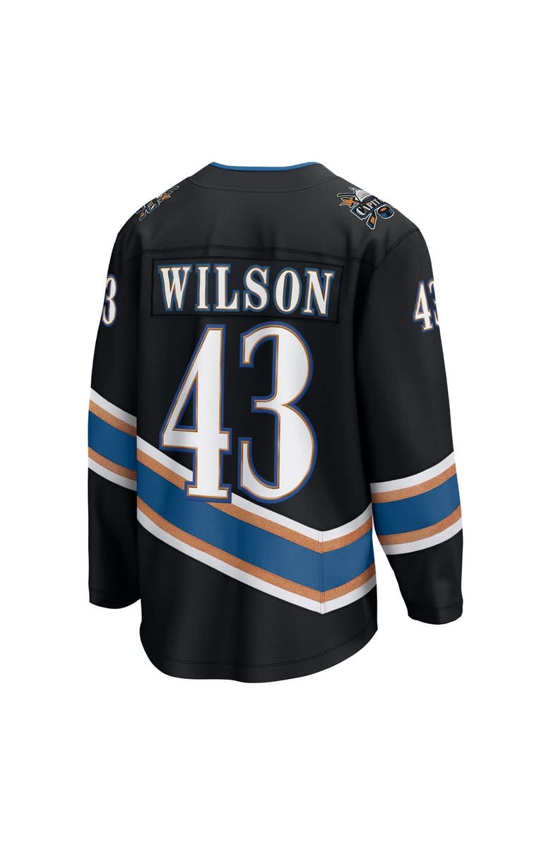 FANATICS Men's Fanatics Tom Wilson Black Washington Capitals Alternate 50th Anniversary Premier Breakaway Player Jersey, Alternate, color, Black