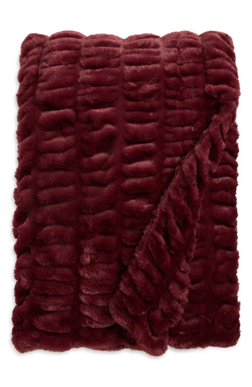 Lola Blankets Original Throw Blanket In Burgundy