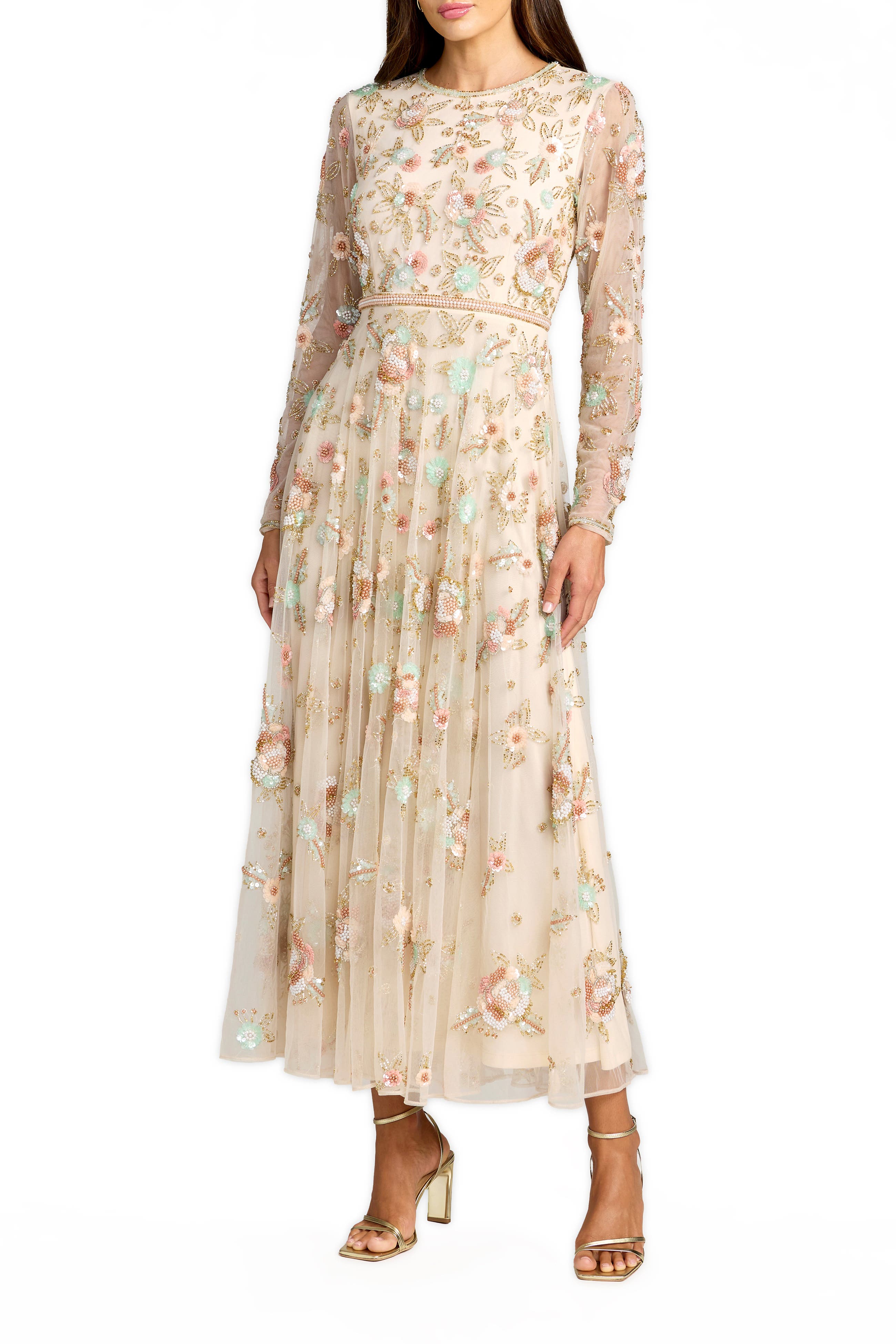selected Beige Multi