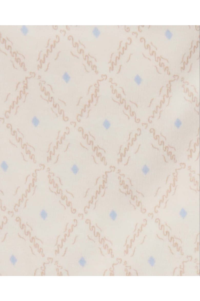 Baby Allover-Print Footie, Alternate, color, Blue
