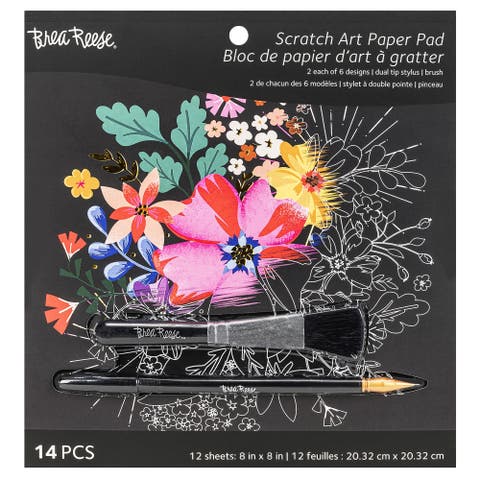 Mystical Scratch Art Paper Pad 12 Designs