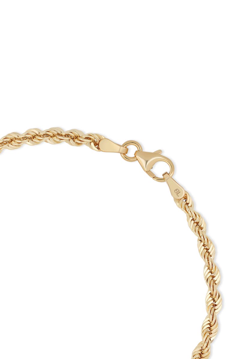 Bony Levy 14K Gold Rope Chain Bracelet, Alternate, color, 14K Yellow Gold