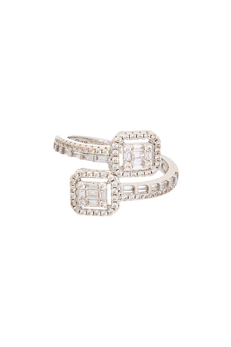 CZ Wrap Ring, Main, color, WHITE GOLD