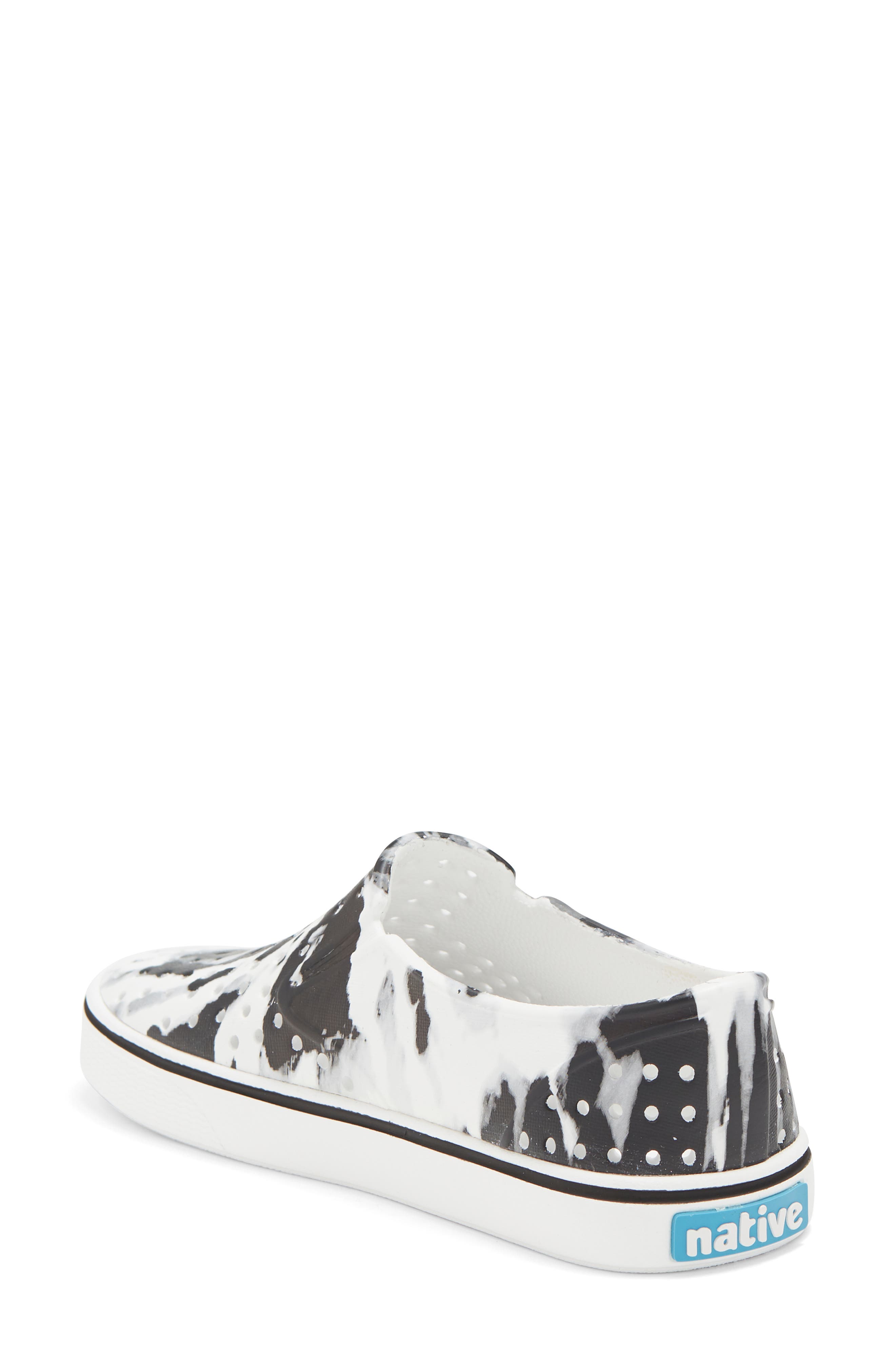 Miles Print Slip-On Sneaker, Alternate, color, SHELL WHITE/ GREY TIE DYE