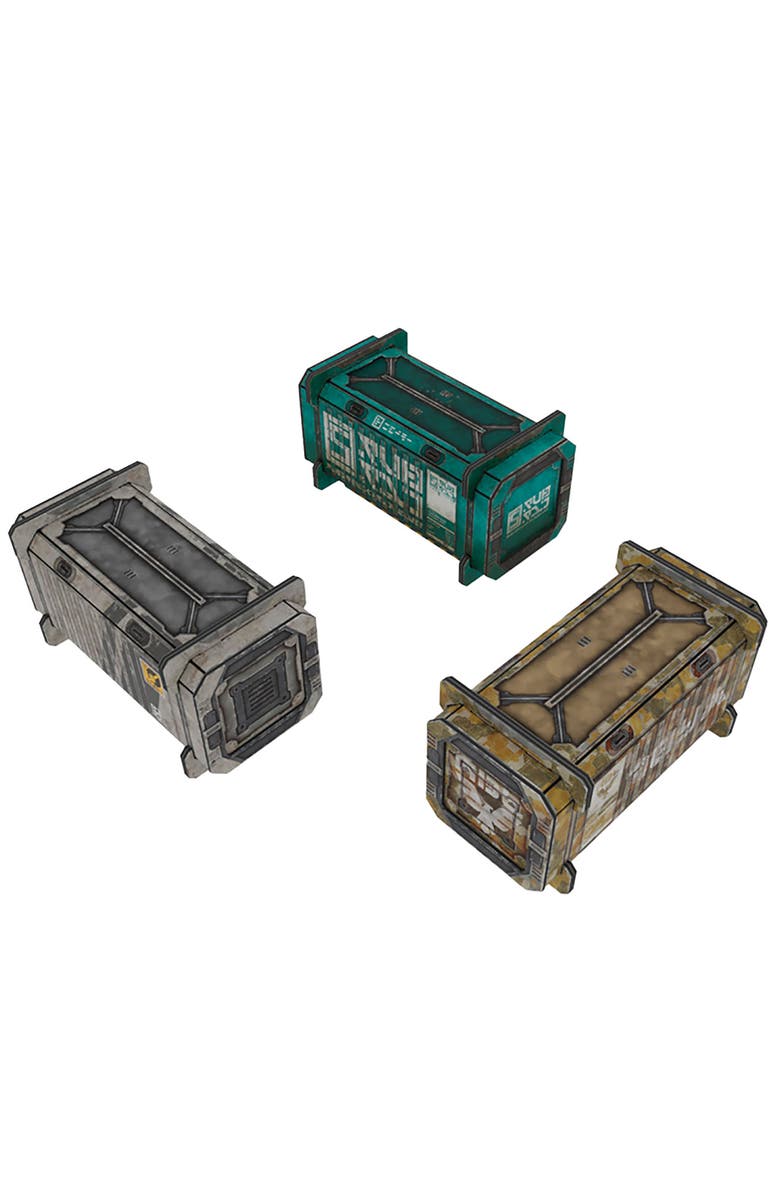 TinkerTurf Scifi Terrain Cargo Containers Series 2 Addon Neutral Theme, Alternate, color, Multicolored