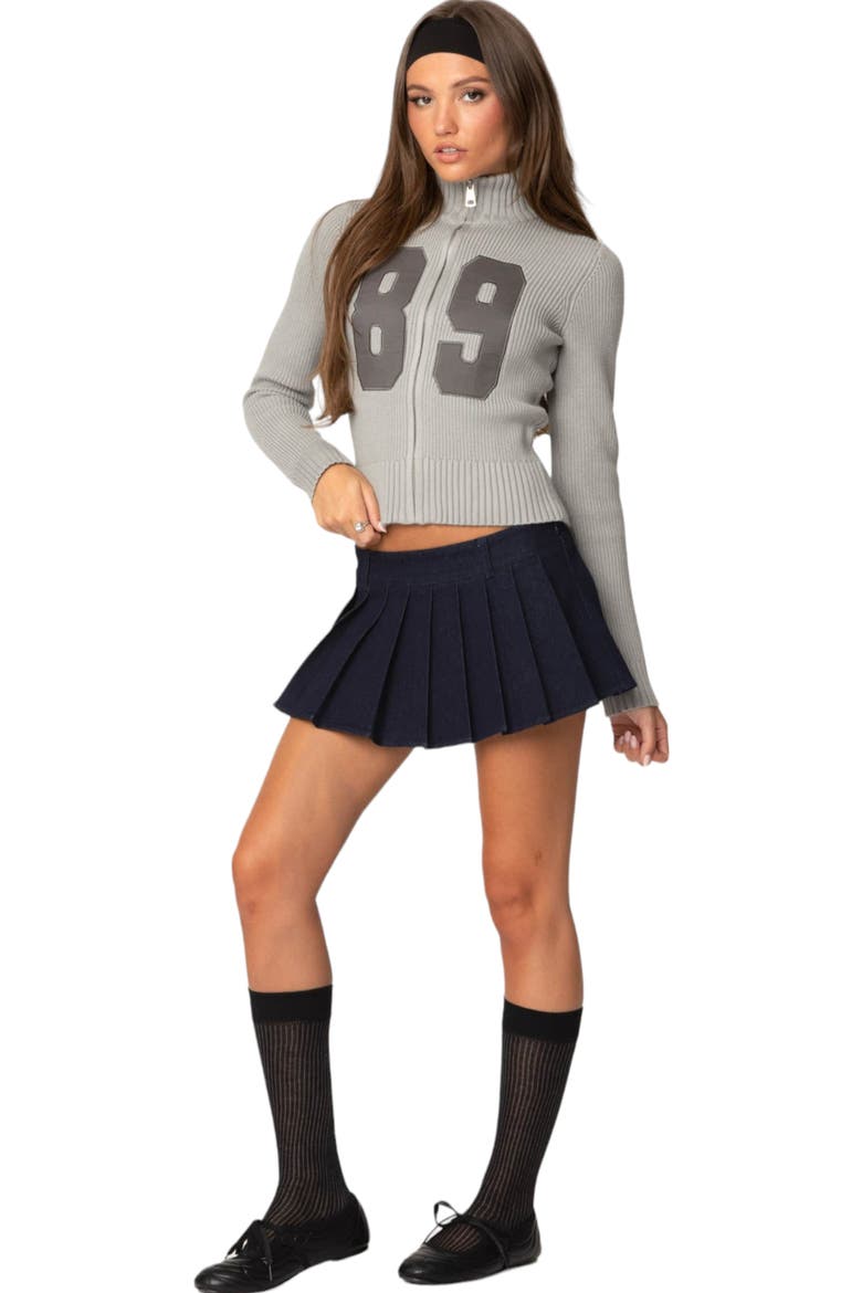 89 Rib Zip Jacket, Alternate, color, GRAY