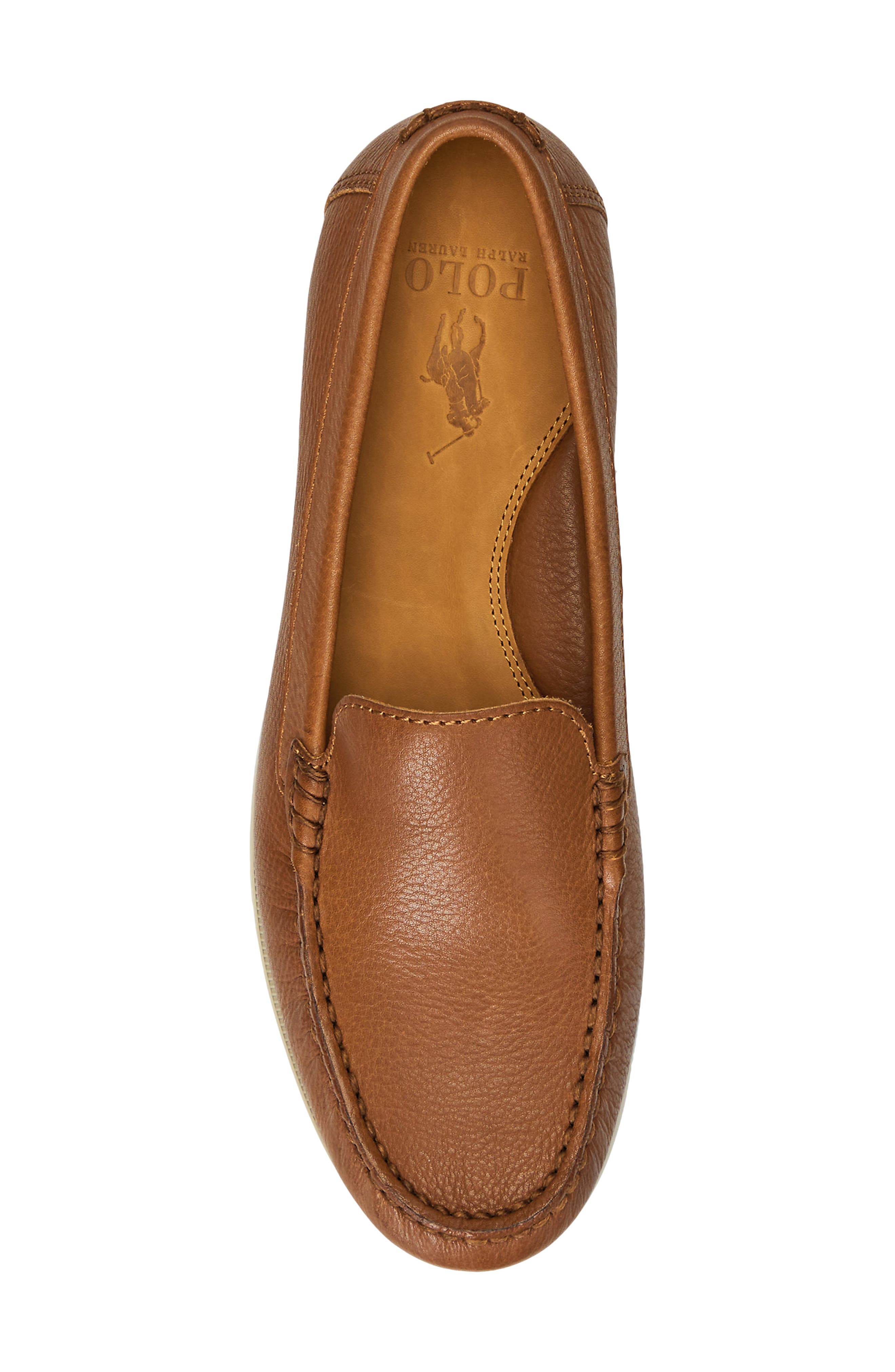 Ralph Lauren Merton Moc Toe Loafer, Alternate, color, Tan