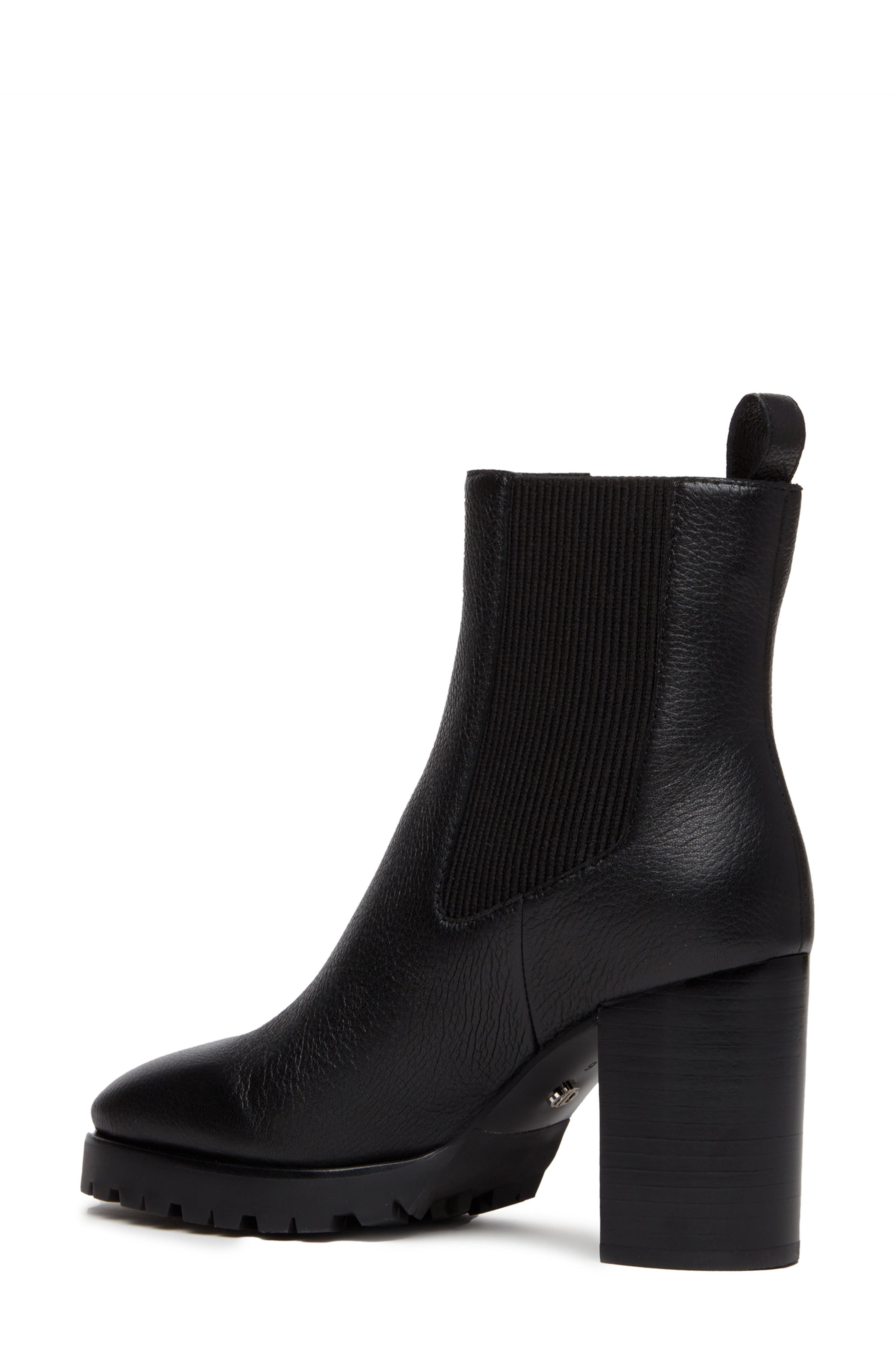 PAIGE Izzy Platform Chelsea Boot, Alternate, color, Black
