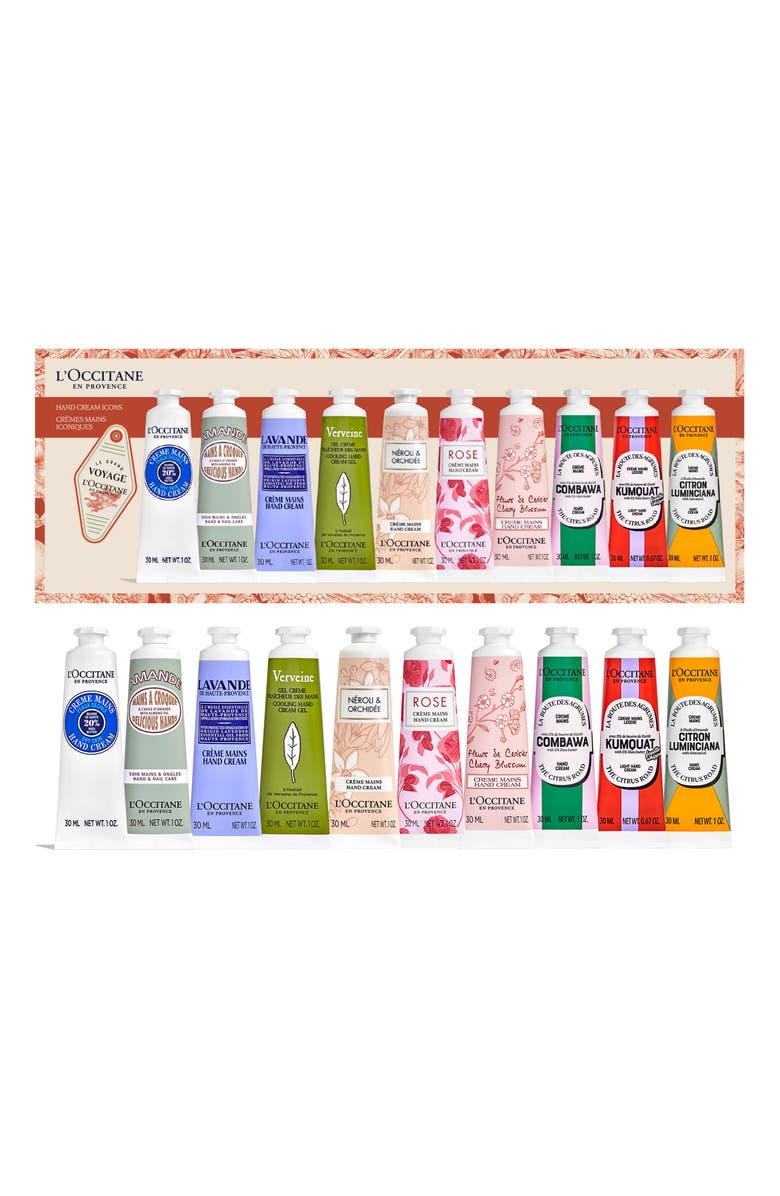 L'Occitane Hand Cream 10-Piece Icons Kit (Limited Edition) $130 Value, Main, color,