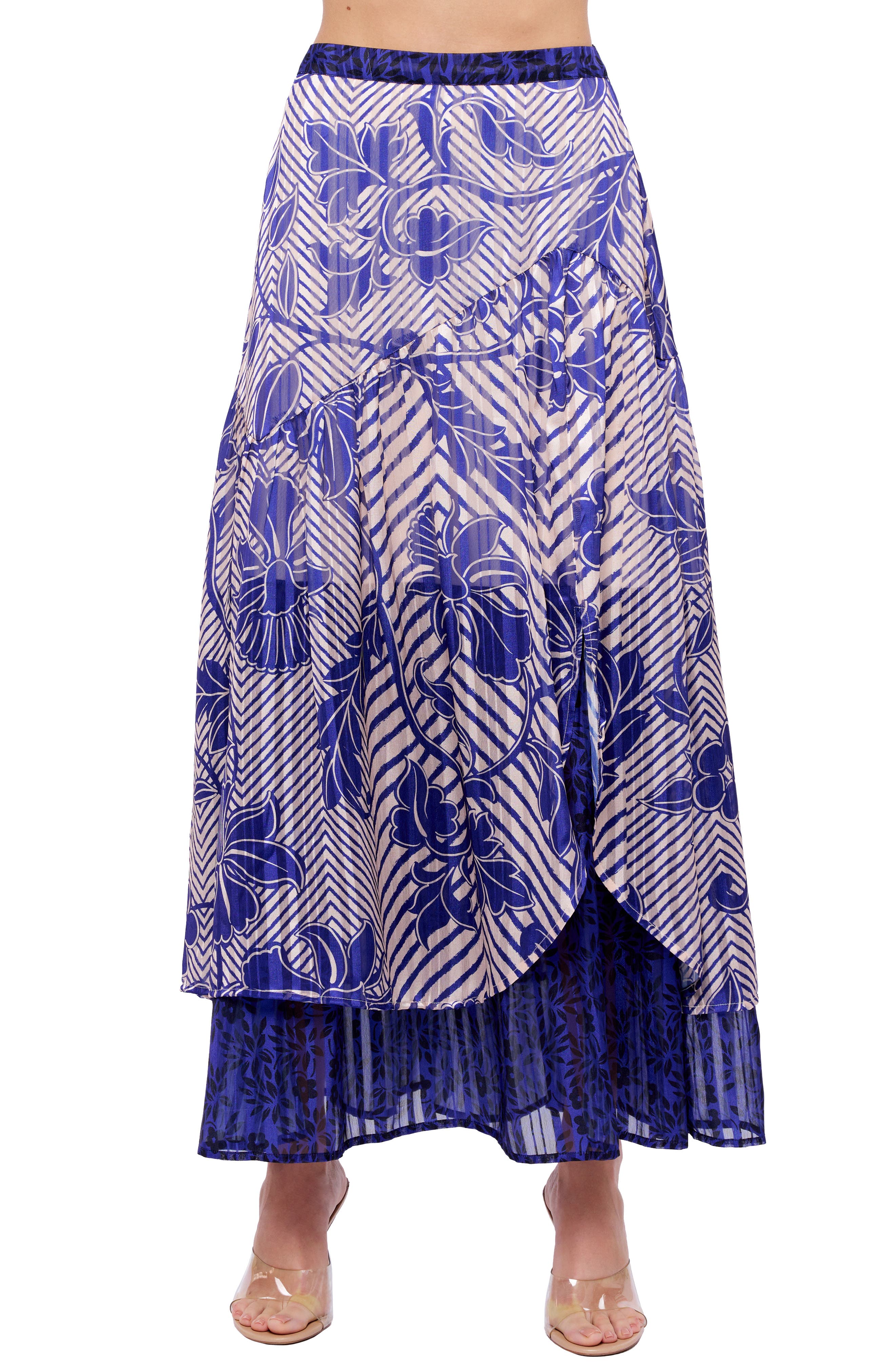Gloria Scarf Print Maxi Skirt