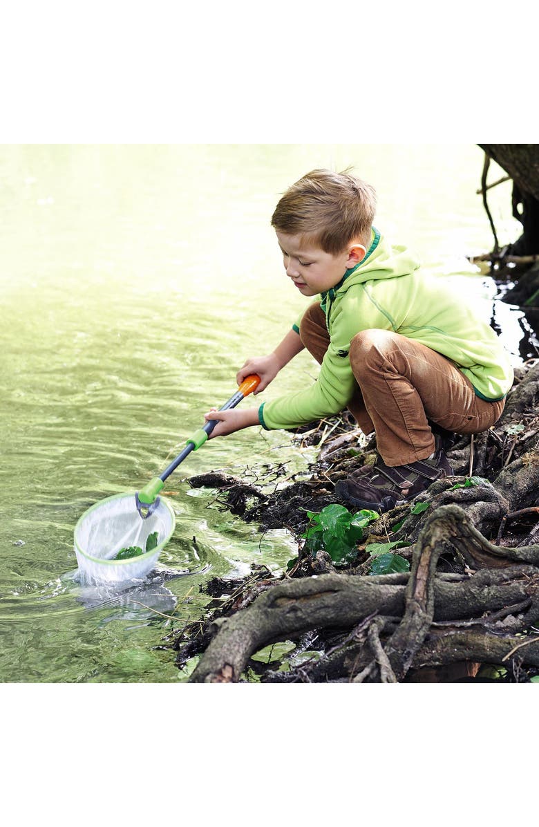 HABA Terra Kids - Scoop Net with Sturdy Adjustable Handle - Great for Land & Water, Alternate, color, Multi
