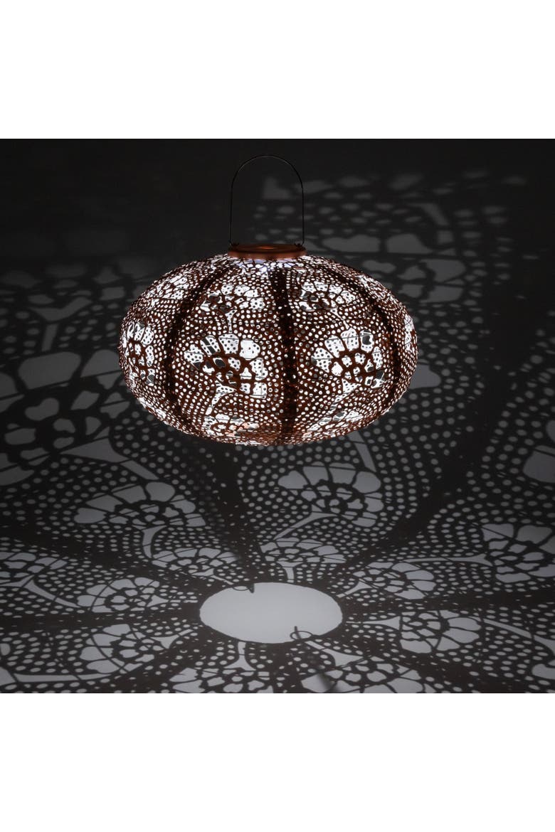 Stella Luxe Oval Yarrow Clay LED Lantern, Alternate, color, Clay